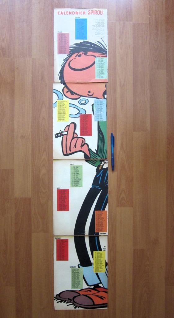Spirou : Calendrier 1960 Gaston Lagaffe (1959), Boeken, Stripverhalen, Gelezen, Eén stripboek, Ophalen of Verzenden