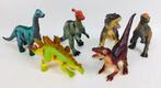 Lot de 6 dinosaures dino vintage plastique dur Chine 80's, Utilisé, Enlèvement ou Envoi