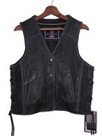 Nieuw leren motorvest, Motoren, Kleding | Motorkleding, Verzenden, Nieuw met kaartje, Dames, Jas | leer