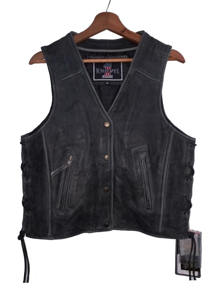 Nieuw leren motorvest, Motoren, Kleding | Motorkleding, Jas | leer, Dames, Heren, Kinderen, Nieuw met kaartje, Verzenden