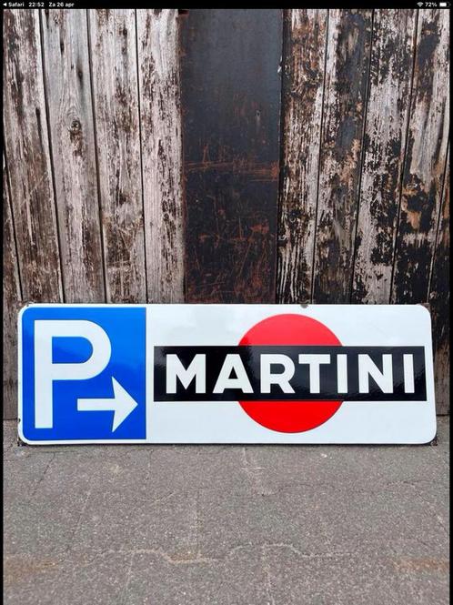 Martini Parkeren Emaille Reclame Bord, Verzamelen, Merken en Reclamevoorwerpen, Gebruikt, Reclamebord, Ophalen