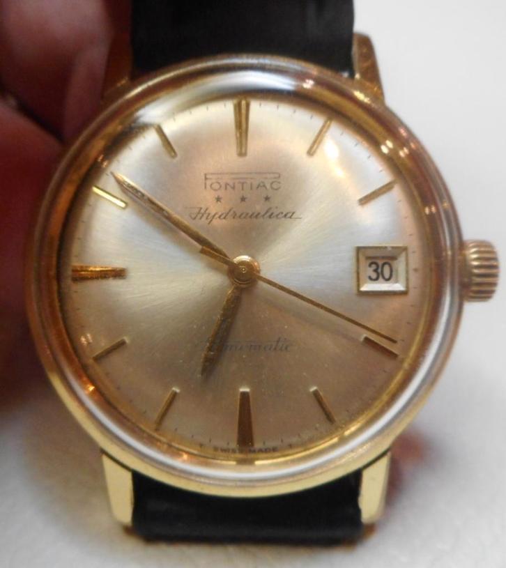 09) Pontiac  Hydraulica Memomatic automatique vintage, Handtassen en Accessoires, Edelstenen, Gebruikt, Ophalen of Verzenden