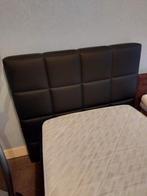 Zwart boxspringbed voor 1 persoon, Ophalen, Eenpersoons, Zwart, Overige typen