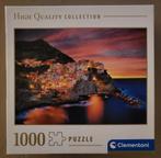 Puzzel Clementoni 1.000 st "Dusk in Manarola", Hobby & Loisirs créatifs, Sport cérébral & Puzzles, Comme neuf, 500 à 1500 pièces