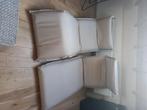 Vouwbed/zetel voor binnen en buiten gebruik, Beige, 80 cm, Stof, Eenpersoons