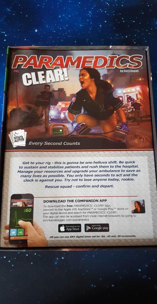 Paramedics Clear (EN) - 1-4 spelers - 30-40min - 25 €, Hobby en Vrije tijd, Gezelschapsspellen | Bordspellen, Zo goed als nieuw