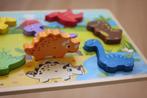 Dinosaurus Legpuzzel - Dubbelzijdig Kleur - 7 Stuks, Ophalen, Minder dan 10 stukjes, Zo goed als nieuw, 0 tot 6 maanden