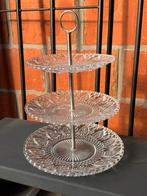 Glazen etagère 3 verdiepingen, Ophalen, Zo goed als nieuw