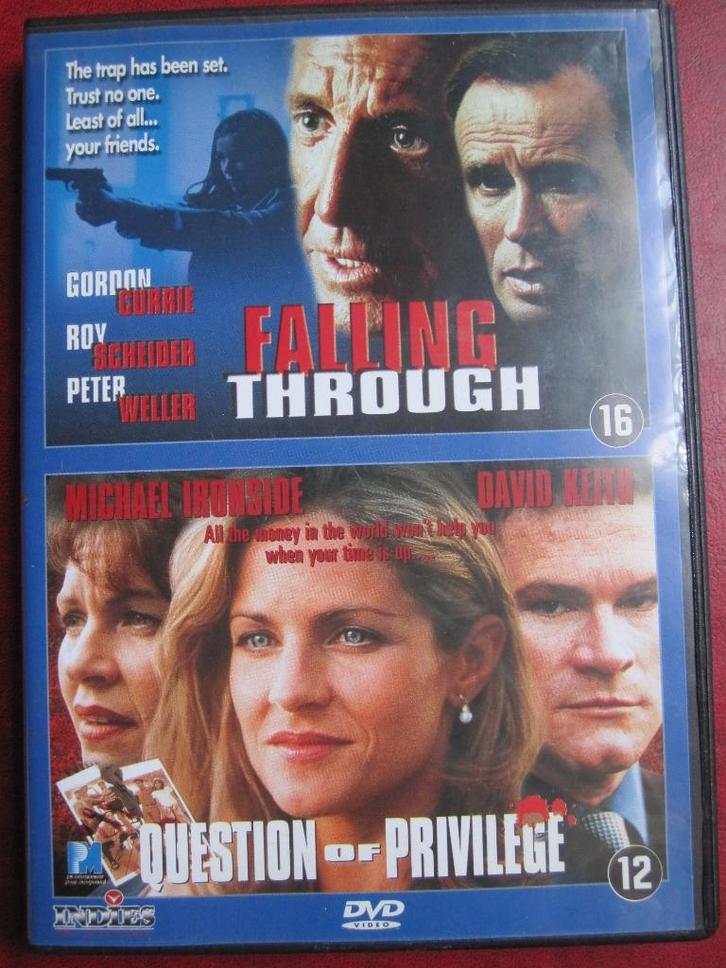 Falling Through + Question of Privilege (2 films op 1 DVD), Cd's en Dvd's, Dvd's | Thrillers en Misdaad, Nieuw in verpakking, Actiethriller