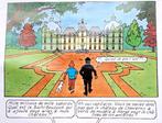 Tintin 🏰 Château Moulinsart / Cheverny ❖ 41,5 cm x 61 cm, Rectangulaire vertical, A1 jusqu'à A3, Comme neuf, Publicité