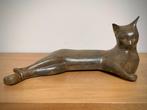 Bronzen kat uit 1930, Art Deco, gesigneerd Pierre Chenet, Le, Ophalen of Verzenden, Brons