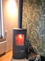 Houtkachel Scan, zwart met rookkanaal bovenaan., Huis en Inrichting, Kachels, Ophalen, Hout, Houtkachel