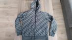 warme vest met kap M, Ophalen, Maat 48/50 (M), Grijs, Gedragen