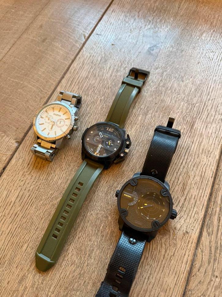 Diesel horloges - Ironside - little daddy radar, Handtassen en Accessoires, Horloges | Antiek, Polshorloge, Overige merken, Met bandje