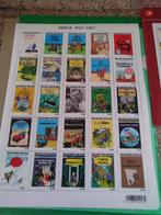 Feuillet timbre Tintin Neuf de 2007 Néerlandais, Collections, Tintin, Image, Affiche ou Autocollant, Enlèvement ou Envoi, Neuf