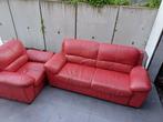 canapé cuir 2+1, Ophalen, Gebruikt, Overige maten, 150 tot 200 cm