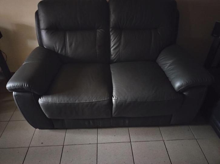 Zetel, Huis en Inrichting, Zetels | Zetels, Nieuw, Rechte bank, Tweepersoons, 150 tot 200 cm, Minder dan 75 cm, Hout, Leer, Ophalen
