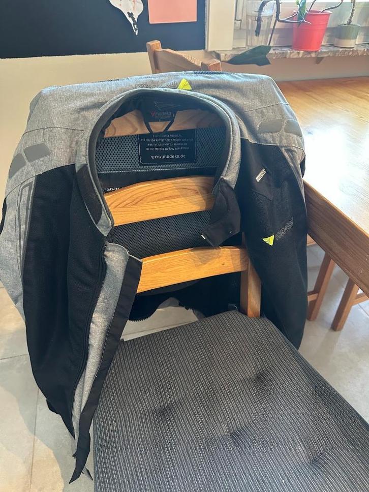 Motor outfit (jas + broek) Modeka, Motoren, Kleding | Motorkleding, Jas | leer, Heren, Tweedehands, Ophalen