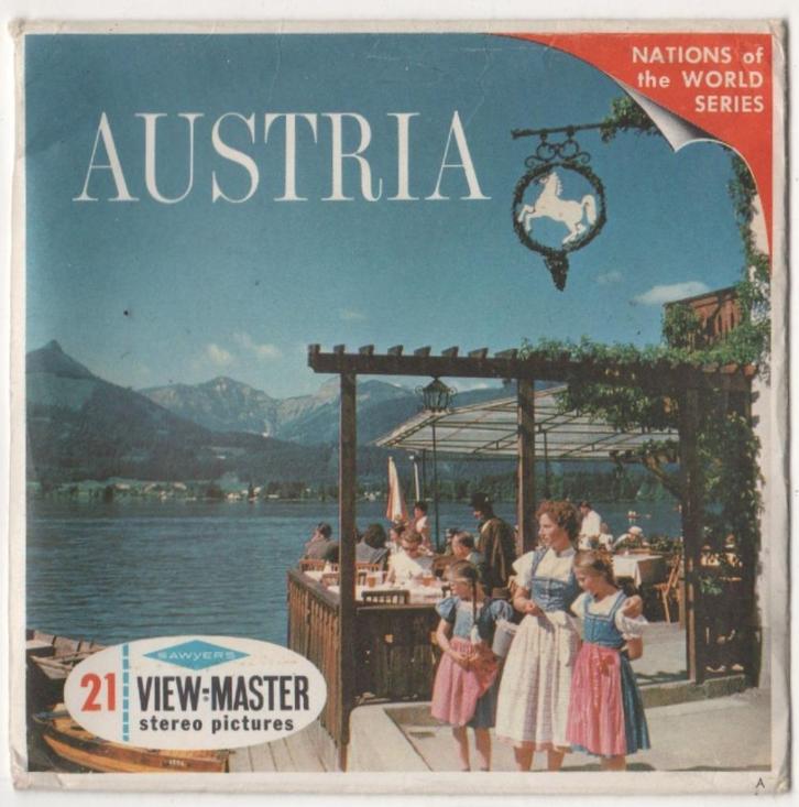 View-master Austria B 198 Engelstalig boekje, Antiek en Kunst, Antiek | Speelgoed, Ophalen of Verzenden