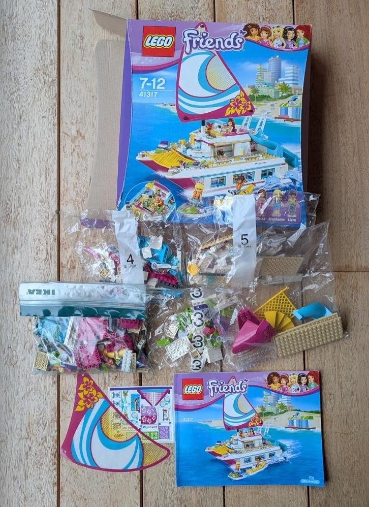 Lego friends -  Sunshine Catamaran (41317), Kinderen en Baby's, Speelgoed | Duplo en Lego, Zo goed als nieuw, Lego, Complete set