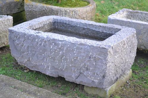 pierres bleues taillées , auge en pierre bleue, Jardin & Terrasse, Vases de jardin, Utilisé, Enlèvement