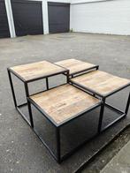 Table basse en bois et acier à vendre, Moins de 50 cm, 50 à 100 cm, Enlèvement, 50 à 100 cm