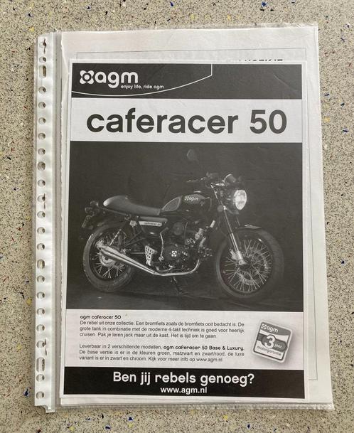 Unieke Map met documentatie AGM caferacer 50, Fietsen en Brommers, Handleidingen en Instructieboekjes, Verzenden