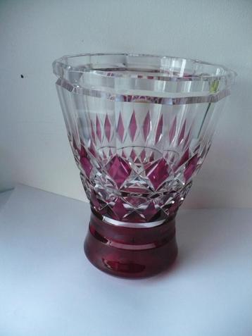 Val St Lambert geslepen kristallen vaas SIGNER beschikbaar voor biedingen