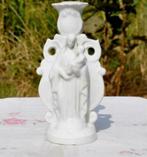 Ancien bougeoir religieux porcelaine vierge a l'enfant, Antiquités & Art, Enlèvement ou Envoi