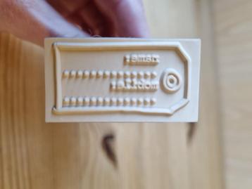 houten stempel "name mobile" beschikbaar voor biedingen