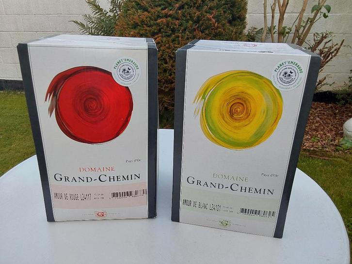 Excellents vins en bag-in-box de cinq litres  (Rg et Bl), Collections, Vins, France, Enlèvement