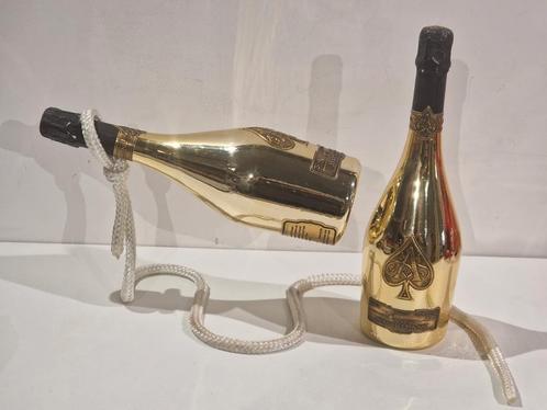 Champagne Armand de Bignac Ace decoratie GESLOTEN lege fles, Collections, Vins, Comme neuf, Champagne, Enlèvement ou Envoi