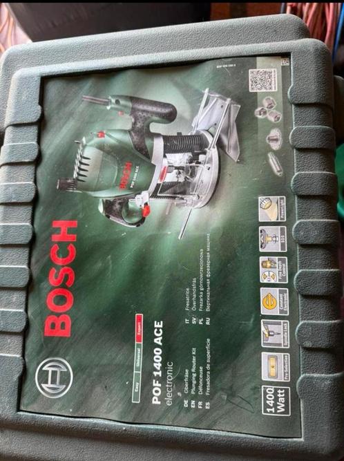 Bosch POF 1400ACE, Doe-het-zelf en Bouw, Gereedschap | Freesmachines, Bovenfrees, Ophalen