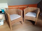 2 rieten zeteltjes (gereserveerd), Huis en Inrichting, Zetels | Zetels, Ophalen, Gebruikt