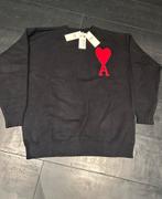 Ami paris black sweater red logo, Rouge, Ami Paris, Enlèvement, Taille 52/54 (L)