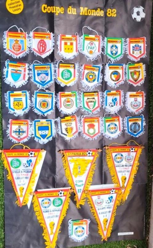 WK voetbal Spanje 1982 prachtige complete collectie wimpels, Verzamelen, Sportartikelen en Voetbal, Zo goed als nieuw, Vaantje of Sjaal