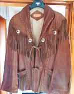 Leren cowboy jas, Kleding | Dames, Jassen | Winter, Ophalen, Zo goed als nieuw, Bruin