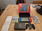 Nintendo Switch incl. 2 games, Games en Spelcomputers, Online, 2 spelers, Zo goed als nieuw, Vanaf 7 jaar