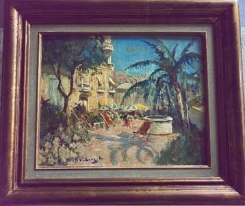 ‘VIllefranche Sur Mer’, schilderij van  Charles Verbrugghe