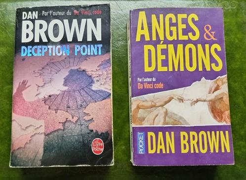 LOT 2 LIVRES : Deception Point et Anges & Démons - Dan Brown, Livres, Thrillers, Utilisé, Belgique, Enlèvement ou Envoi