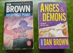 LOT 2 LIVRES : Deception Point et Anges & Démons - Dan Brown, Livres, Thrillers, Dan Brown., Belgique, Utilisé, Enlèvement ou Envoi