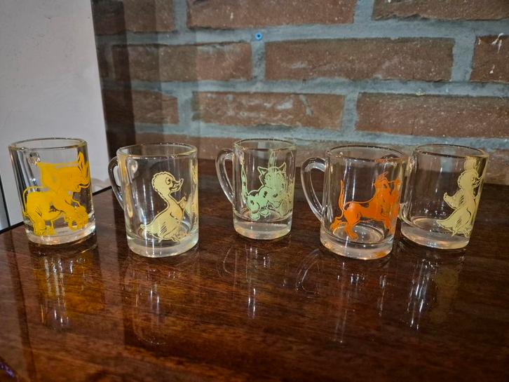 5 Francolini-kopjes, Verzamelen, Glas en Drinkglazen, Gebruikt, Ophalen of Verzenden