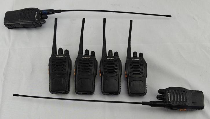 6 stuks Baofeng BF-888S walkie-talkie, Telecommunicatie, Portofoons en Walkie-talkies, Gebruikt, Portofoon of Walkie-talkie, 2 to 5 km