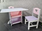 Set tafel met 2 stoelen voor kleuters, Kinderen en Baby's, Kinderkamer | Tafels en Stoelen, Gebruikt, Tafel(s) en Stoel(en), Ophalen