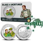 5 euro België 2021 Blake & Mortimer gekleurd in coincard, Postzegels en Munten, Munten | Europa | Euromunten, Ophalen of Verzenden