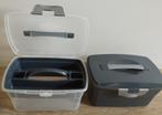 2 nieuwe plastic opbergboxen voor bv naaimateriaal, Nieuw, Minder dan 35 cm, Minder dan 50 cm, Ophalen of Verzenden