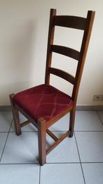 6 chaises en chêne tissus velours restaurées à l'ancienne., Enlèvement