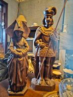 Handgesneden houten beelden – decoratieve set – vintage uits, Enlèvement