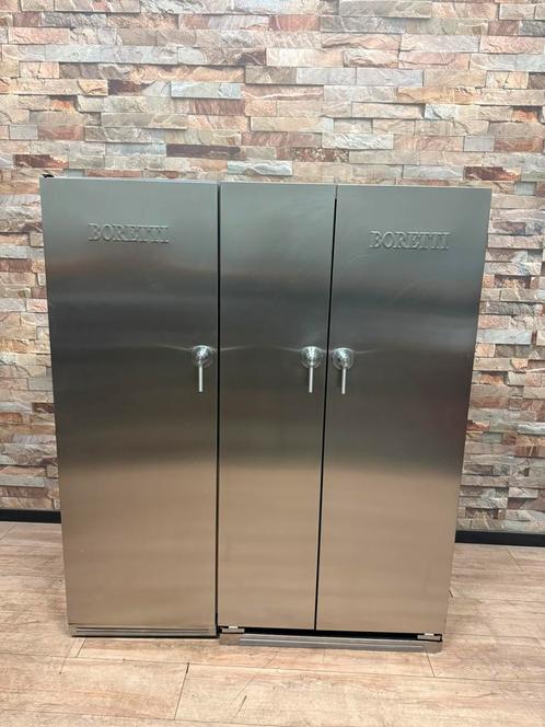 Luxe Boretti koel/vriescombinatie & Wijnkast 150 cm, Elektronische apparatuur, Koelkasten en IJskasten, Zo goed als nieuw, Ophalen of Verzenden