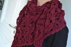 Gehaakte skull shawl , sjaal , wrap , doodshoofd  mooi borde, Kleding | Dames, Verzenden, Nieuw, Sjaal